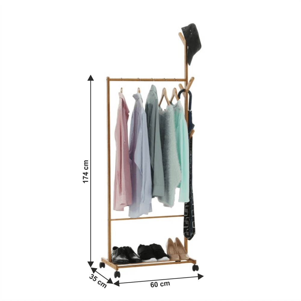 Stander haine, bambus, lăţime 60 cm, VIKIR TYP 1
